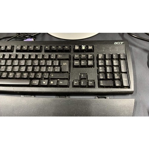 155 - PC MONITOR , KEY BOARD