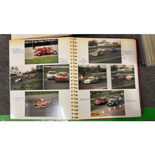 58 - FOLDERS OF RACING CARS PHOTOS AND LOTUS R26 WHEEL NUT PLUS OLD TAX DISCS