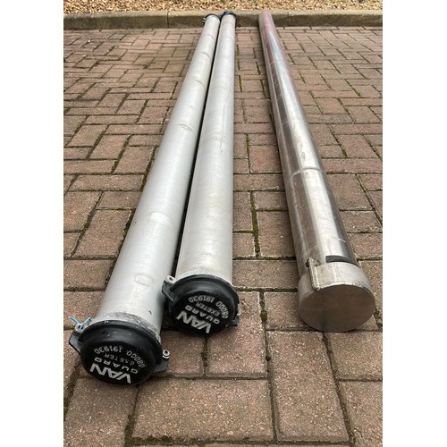 218 - 3 X TRADESMAN ROOF RACK TUBE CASES BY VAN GUARD