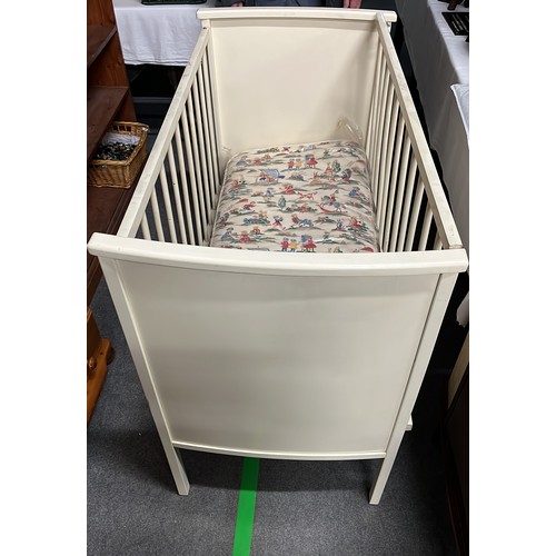 78 - VINTAGE BABY COT WITH MATTRESS