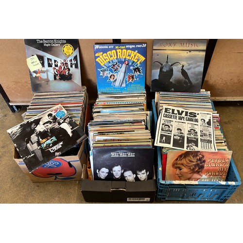 87 - TWO CRATES OF MIXED ARTIST AND MUSIC LPS