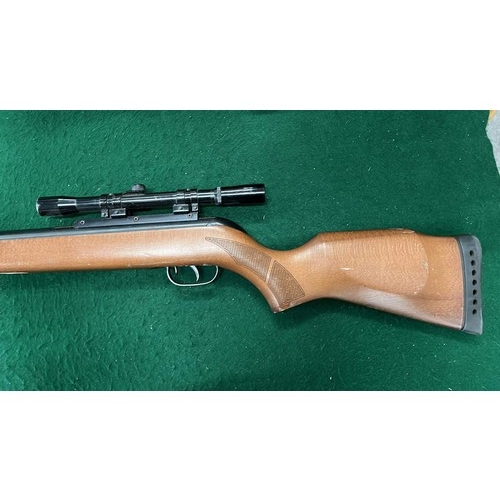 23 - GAMO .22 MAGNUM 3000 BREAK BERREL SPRING AIR RIFLE WORKING WITH BEECH STOCK