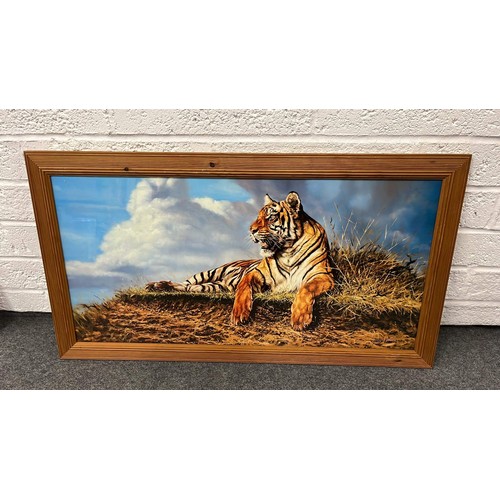 429 - LARGE FRAMED TIGER BY TERRY FROST