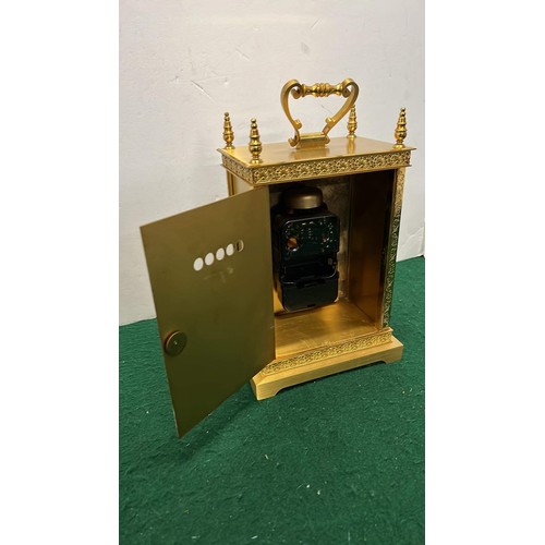 387 - LARGE CARRIAGE CLOCK