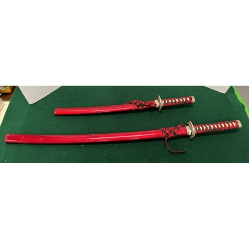 398 - TWO SAMURAI SWORDS