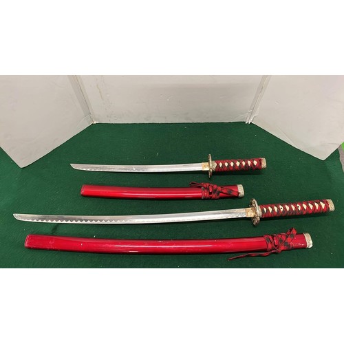 398 - TWO SAMURAI SWORDS