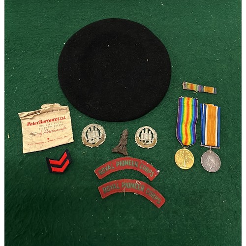 219 - GREAT WAR MEDALS FOR 16733 PTE.J.T.BUTT.SUFF.R AND OTHER ITEMS SEE PICTURE