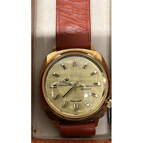 505 - SWISS MADE ELECTROTIME WATCH WORKING