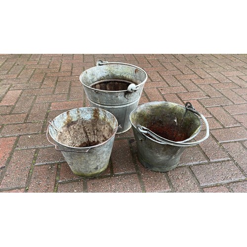 523 - GALVANISED BUCKETS