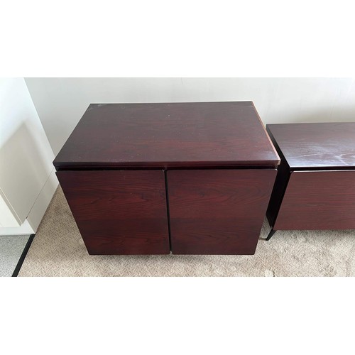 225A - 5 DANISH MAHOGANY FINISH UNITS