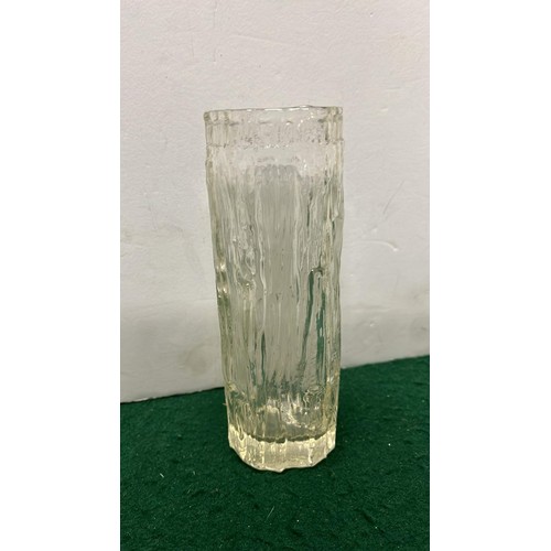 422 - WHITE FRIARS CLEAR GLASS VASE