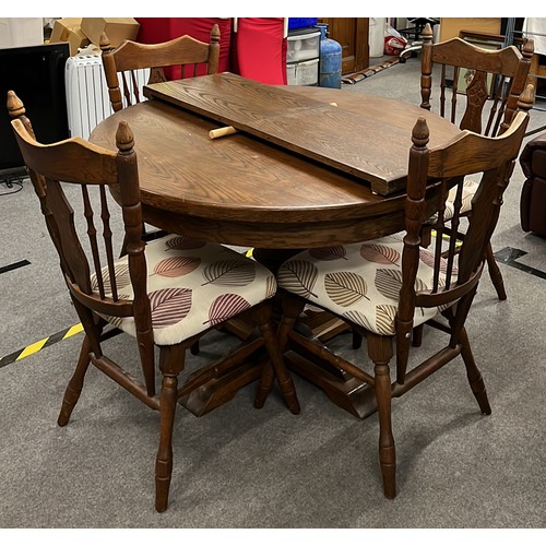 423 - OAK TABLE SET