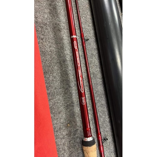 475 - THREE FISHING RODS BY HYPER SPEED 10ft / sportex and other