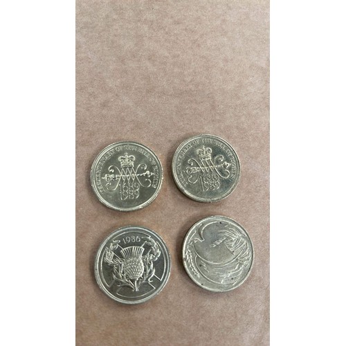 291 - FOUR £2.00 COINS