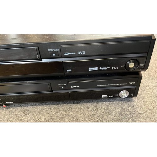 110 - 2 X PANASONIC DVD AND VHS UNITS