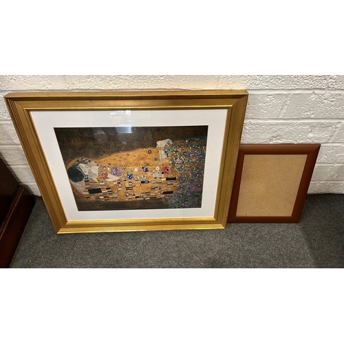 12 - FRAMED ABSTRACT ART AND ONE OTHER FRAME