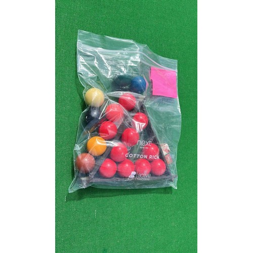 9 - PORTABLE SNOOKER TABLE  WITH CUES AND BALLS