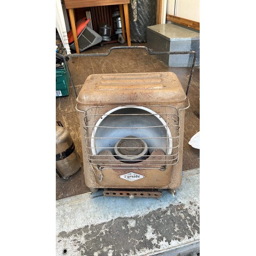 35 - VINTAGE FYRSIDE OIL HEATER SEE ALL PICTURES