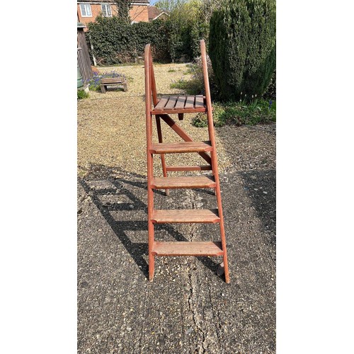 37 - WOODEN STEP LADDER