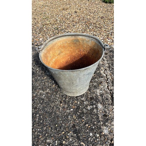 43 - GALVANISED BUCKET WITH WARE