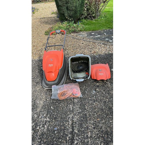 53 - FLYMO HOVER MOWER WITH EXTRA BUCKET