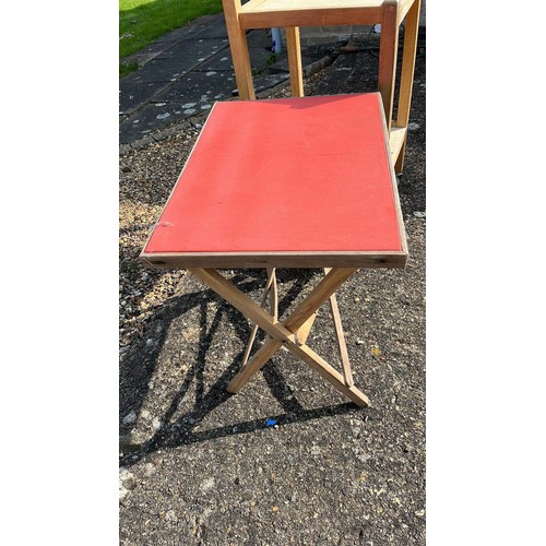 56 - FOLDING TABLE AND TROLLY