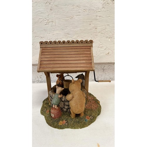 53 - CLASSIC POOH , POOHS WISHING WELL A0103  BY BORDER FINE ARTS