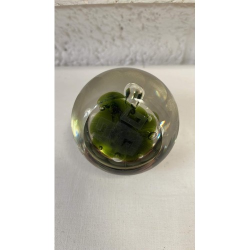 77 - GLASS PAPER WEIGHT BY CAITHNESS