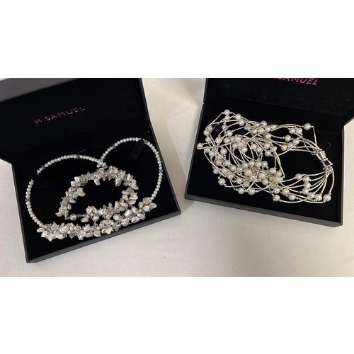 96 - TWO H SAMUEL PEARL NECKLACE SETS