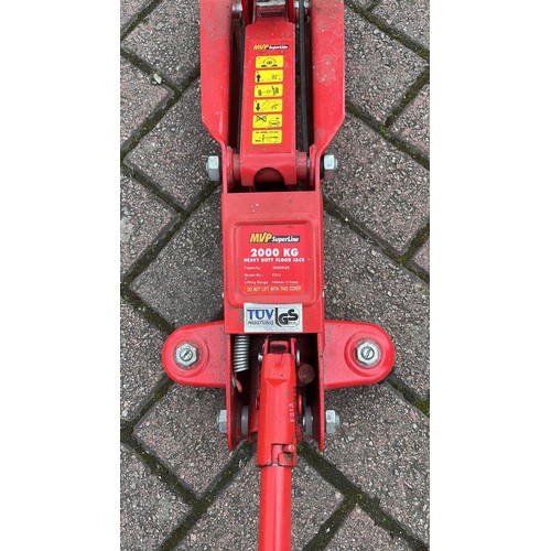 421 - RED MVP SUPER LINE  TROLLY JACK 2000KG