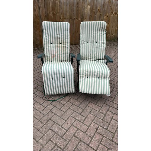 402 - TWO USED GARDEN LOUNGERS