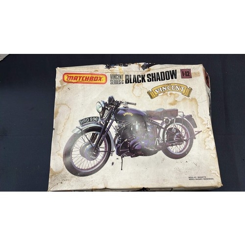 353 - MATCHBOX VINCENT BLACK SHADOW 1.12 SCALE MODEL KIT SEE PICTURES