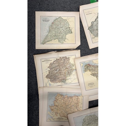 205 - QUANTITY OF MIXED UNFRAMED MAPS