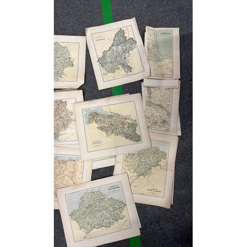 205 - QUANTITY OF MIXED UNFRAMED MAPS