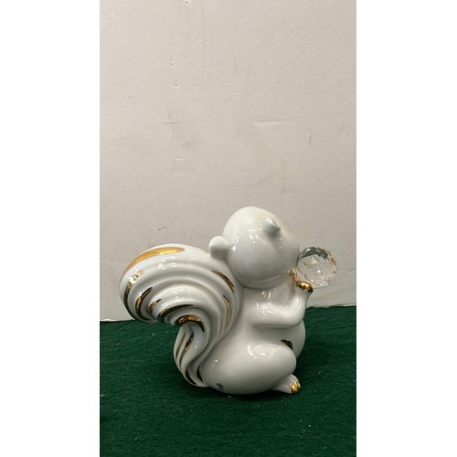 156 - CAPODIMONTE , LIMOGES SQUIRREL