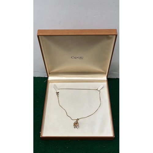 252 - BOXED CLOGAU GOLD NECKLACE FROM THE GOLD MINE IN SNOWDONIA