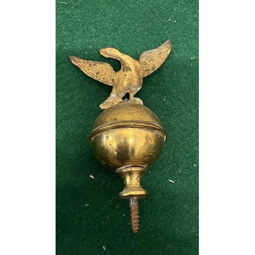 255 - Brass grandfather clock EAGLE BALL