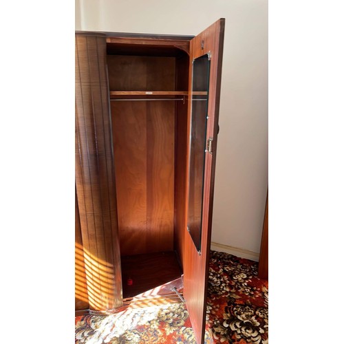 215A - TWO DOOR OAK WARDROBE