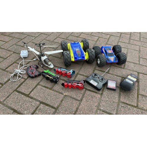 328 - REMOTE CONTROL SAND BUGGIES, HELICOPTER AND TRAIN MODELS - UNCHECKED