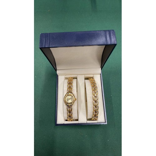 151 - Philip Mercier watch and matching bracelet with box