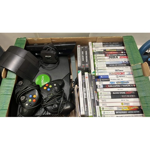 44 - X BOX , WILLIAMS WHEEL AND GAMES FOR WII , XBOX AND OTHER