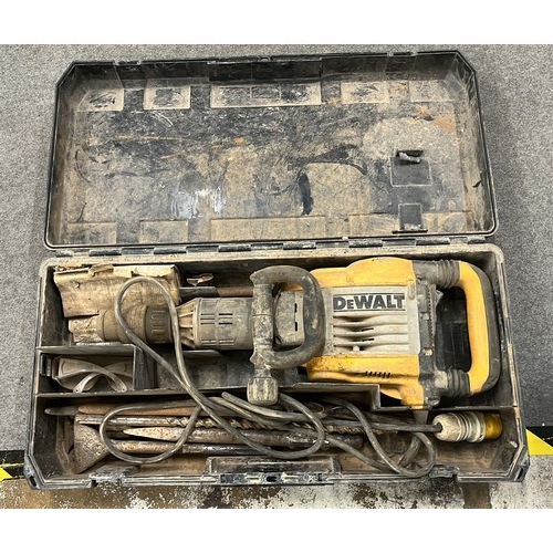 48 - DEWALT 110 DEMOLITION DRILL WITH CASE USED UNTESTED