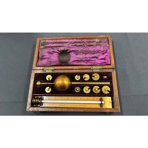 38 - EDWARDIAN MAHOGANY BOXED SIKESE HYDROMETER