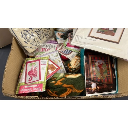 33 - BOX OF STICH WORK ITEMS