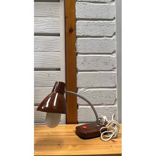 112 - RETRO DESK LAMP IN BROWN