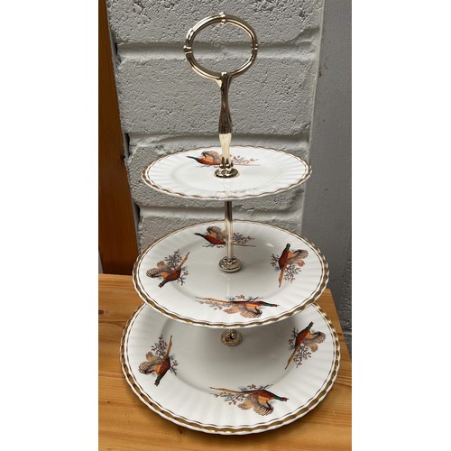 221 - THREE TIER SHERIDAN CAKE STAND