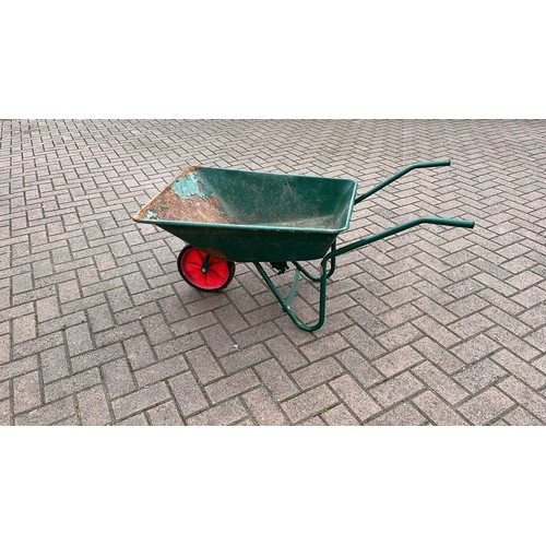 235 - GREEN WHEEL BARROW USED