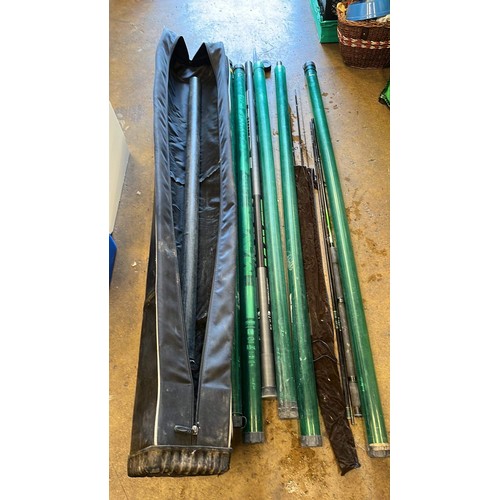 301 - Fishing rod and poles in carry cases