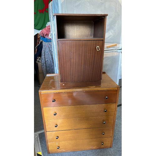 331 - Chest of drawers and bedside