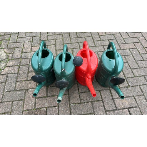 347 - 4 watering cans